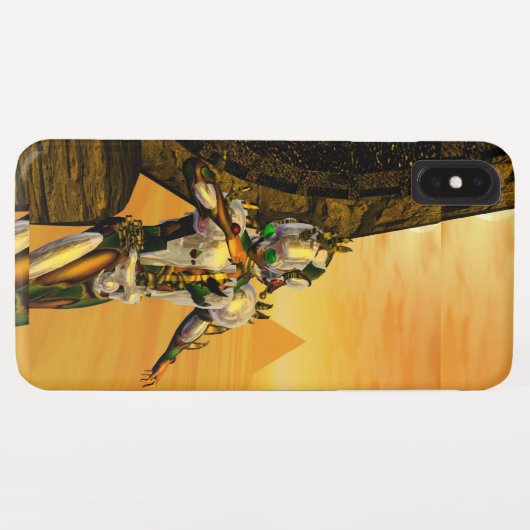 CYBORG TITAN, DESERT HYPERION Science Fiction Scif Case-Mate iPhone Case (Achterkant (horizontaal))