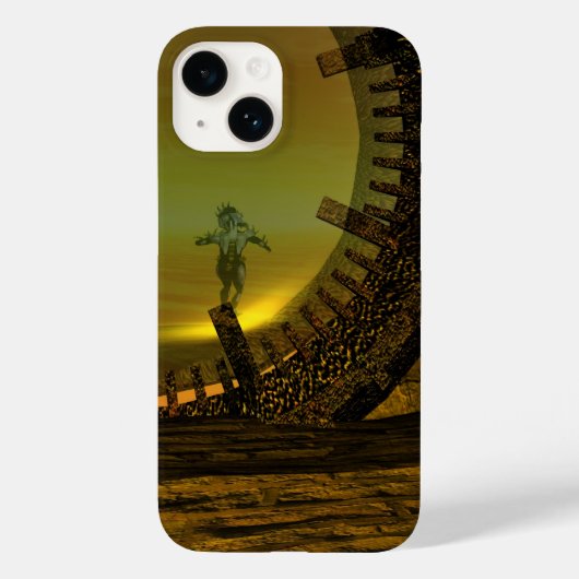 CYBORG TITAN, DESERT HYPERION Science Fiction Scif Case-Mate iPhone Case (Achterkant)