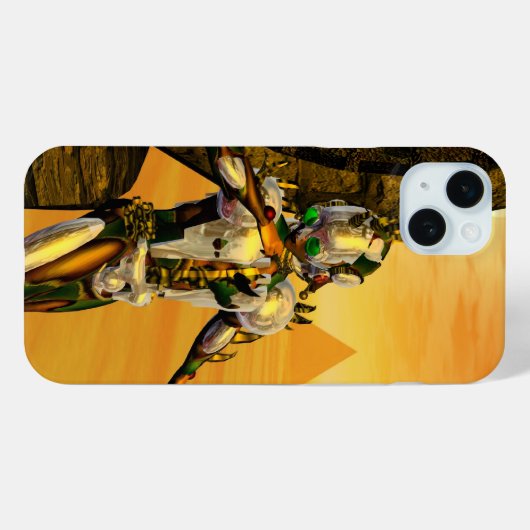 CYBORG TITAN, DESERT HYPERION Science Fiction Scif Case-Mate iPhone Case (Achterkant (horizontaal))