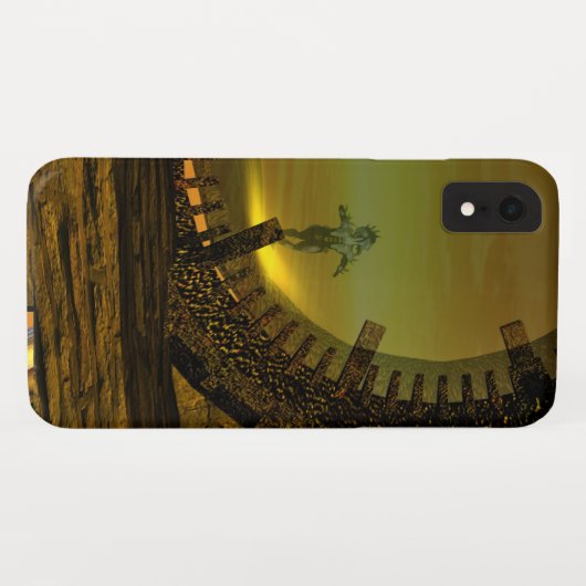CYBORG TITAN, DESERT HYPERION Science Fiction Scif Case-Mate iPhone Case (Achterkant (horizontaal))