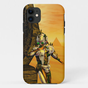 CYBORG TITAN, DESERT HYPERION Science Fiction Scif iPhone 11 Hoesje