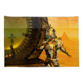 CYBORG TITAN, DESERT HYPERION Science Fiction Scif Kussensloop (Achterkant-Rechts)