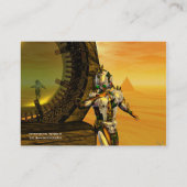 CYBORG TITAN IN DE WOESTIJN VAN HYPERION / Reflect Visitekaartje (Achterkant)