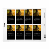 CYBORG TITAN IN HYPERION DESERT Sci-Fi Etiket (Full Sheet)