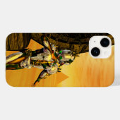 CYBORG TITAN,WOESTIJN HYPERION Sciencefiction Scif Case-Mate iPhone Case (Achterkant (horizontaal))