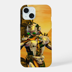 CYBORG TITAN,WOESTIJN HYPERION Sciencefiction Scif iPhone 15 Hoesje
