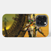 CYBORG TITAN,WOESTIJN HYPERION Sciencefiction Scif iPhone Hoesje (Achterkant horizontaal)