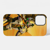 CYBORG TITAN,WOESTIJN HYPERION Sciencefiction Scif iPhone Hoesje (Achterkant horizontaal)