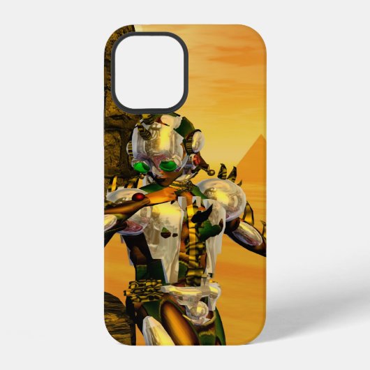 CYBORG TITAN,WOESTIJN HYPERION Sciencefiction Scif iPhone Hoesje (Achterkant)