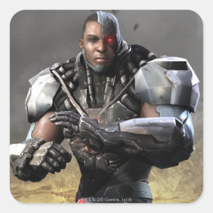 Cyborg Vierkante Sticker