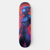Cyborg Warrior Persoonlijk Skateboard (Voorkant)