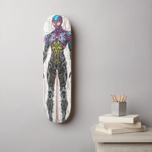 Cyborg Warrior Persoonlijk Skateboard (Muurkunst)