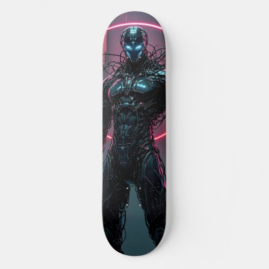 Cyborg Warrior Persoonlijk Skateboard (Voorkant)