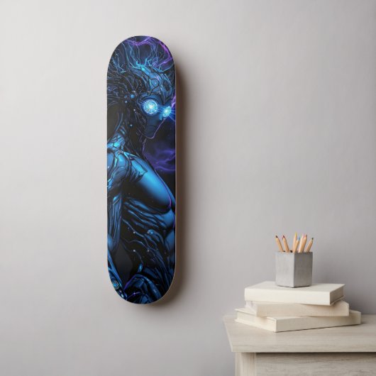 Cyborg Warrior Persoonlijk Skateboard (Muurkunst)
