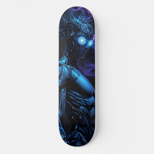 Cyborg Warrior Persoonlijk Skateboard (Voorkant)