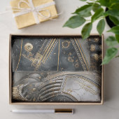 Cyborg Warrior Steampunk Sci-Fi Decoupage Art Tissuepapier (Geschenk)