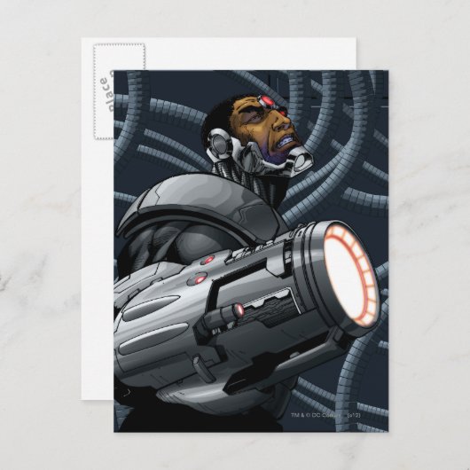 Cyborg & Weapon Bust Briefkaart (Voorkant / Achterkant)