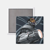 Cyborg & Weapon Bust Magneet (Voorkant / Achterkant)