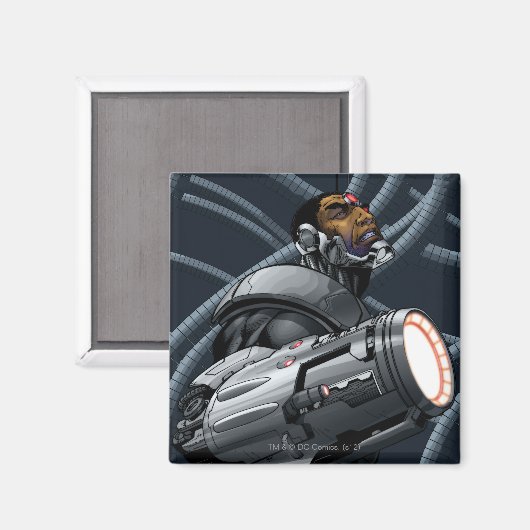 Cyborg & Weapon Bust Magneet (Voorkant / Achterkant)