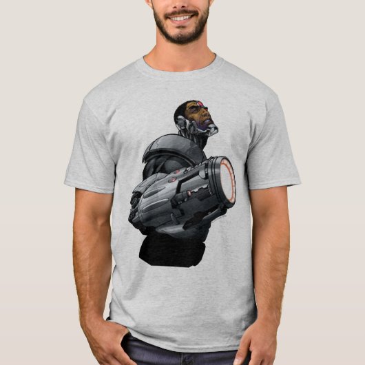 Cyborg & Weapon Bust T-shirt (Voorkant)