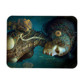 Cyborg Woman Fantasy Sci-Fi Art Magneet (Horizontaal)