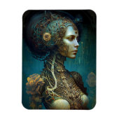 Cyborg Woman Fantasy Sci-Fi Art Magneet (Verticaal)