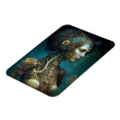 Cyborg Woman Fantasy Sci-Fi Art Magneet (Linkerzijde)