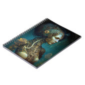 Cyborg Woman Fantasy Sci-Fi Art Notitieboek (Linkerzijde)