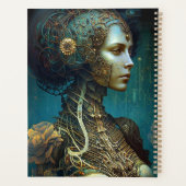 Cyborg Woman Fantasy Sci-Fi Art Planner (Achterkant)