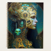 Cyborg Woman Fantasy Sci-Fi Art Planner (Voorkant)