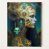 Cyborg Woman Fantasy Sci-Fi Art Planner (Achterkant)