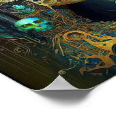 Cyborg Woman Fantasy Sci-Fi Art Poster (Hoek)