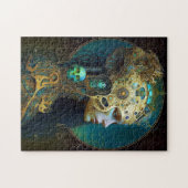 Cyborg Woman Fantasy Sci-Fi Art Puzzle Legpuzzel (Horizontaal)