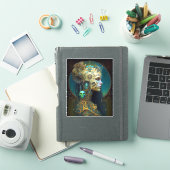 Cyborg Woman Fantasy Sci-Fi Art Sticker (iPad Cover)
