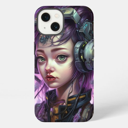 Cyborg Woman Science iPhone Hoesje (Achterkant)