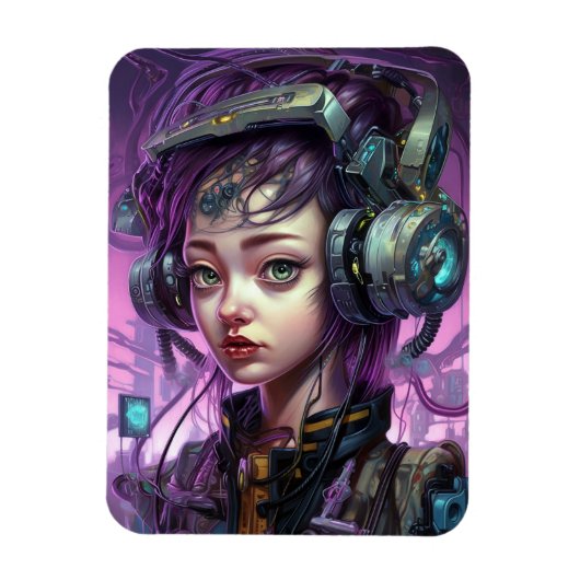Cyborg Woman Science Magneet (Verticaal)