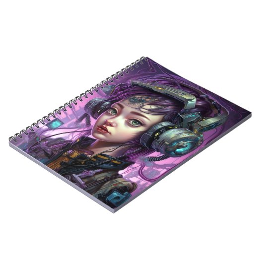 Cyborg Woman Science Notitieboek (Linkerzijde)