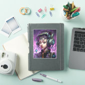 Cyborg Woman Science Sticker (iPad Cover)