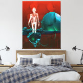 Cyborgfabriek Canvas Afdruk (Insitu (Slaapkamer))