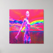 Cyborgmasker Canvas Afdruk (Voorkant)