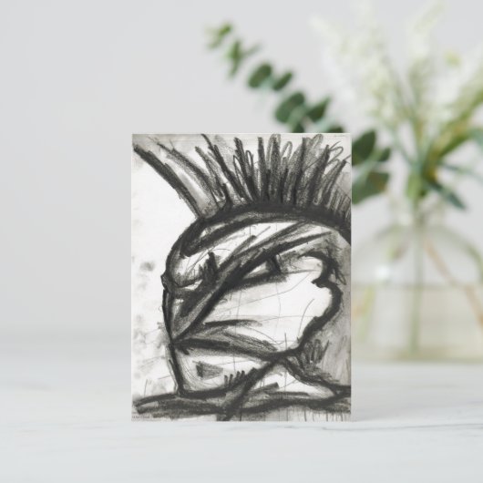 cyborgnacht briefkaart (Staand voorkant)