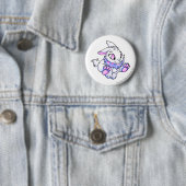 Cybunny Blue Ronde Button 5,7 Cm (In situ)