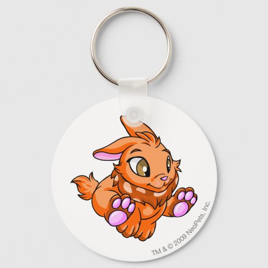 Cybunny Oranje Sleutelhanger (Voorkant)