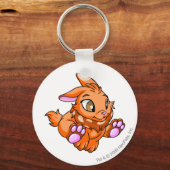 Cybunny Oranje Sleutelhanger (Voorkant)