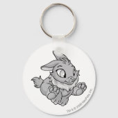 Cybunny Silver Sleutelhanger (Voorkant)