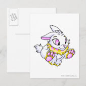 Cybunny Yellow Briefkaart (Voorkant / Achterkant)