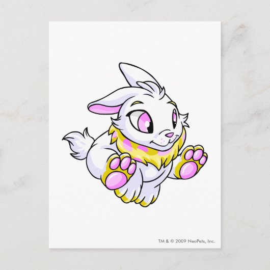 Cybunny Yellow Briefkaart (Voorkant)
