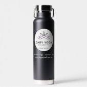 CYC zwarte thermale waterfles (Voorkant)