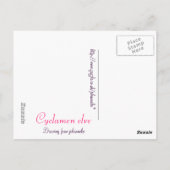 cyclaam elve briefkaart (Achterkant)