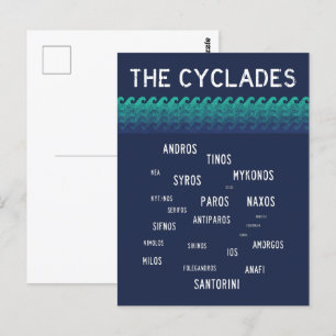 Cycladen, Griekenland Briefkaart